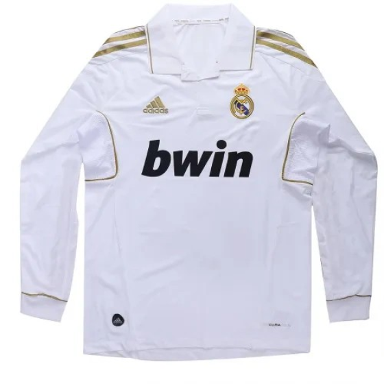 2011-12 Real Madrid Retro Jersey Home Long Sleeve
